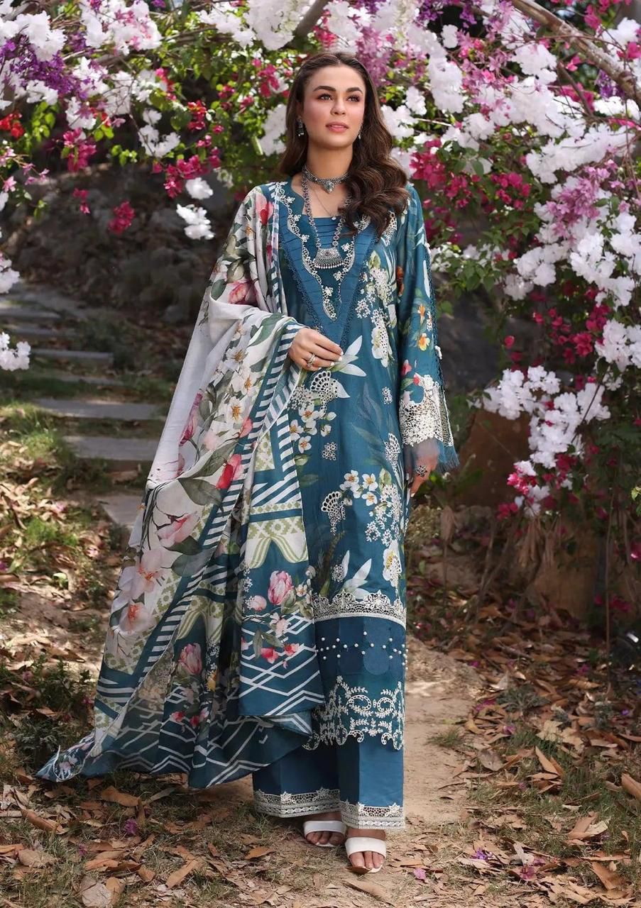 LAWN Fabric 3Pc 90/70 Air jet SUMMER COLLECTION 2025