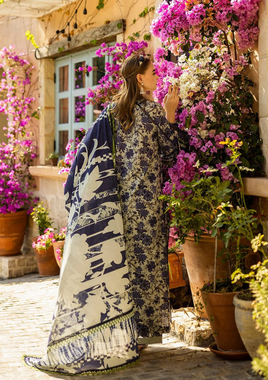 ELAF chikankari & sequence embroidered lawn unstitched 3pc
