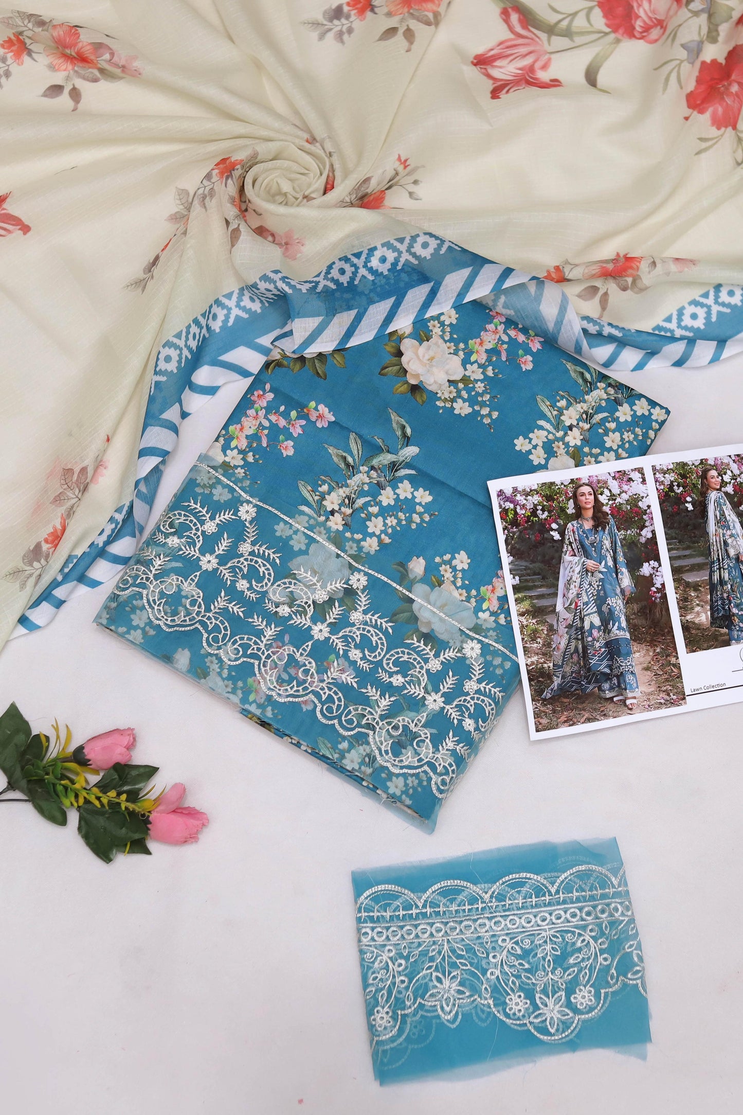 LAWN Fabric 3Pc 90/70 Air jet SUMMER COLLECTION 2025